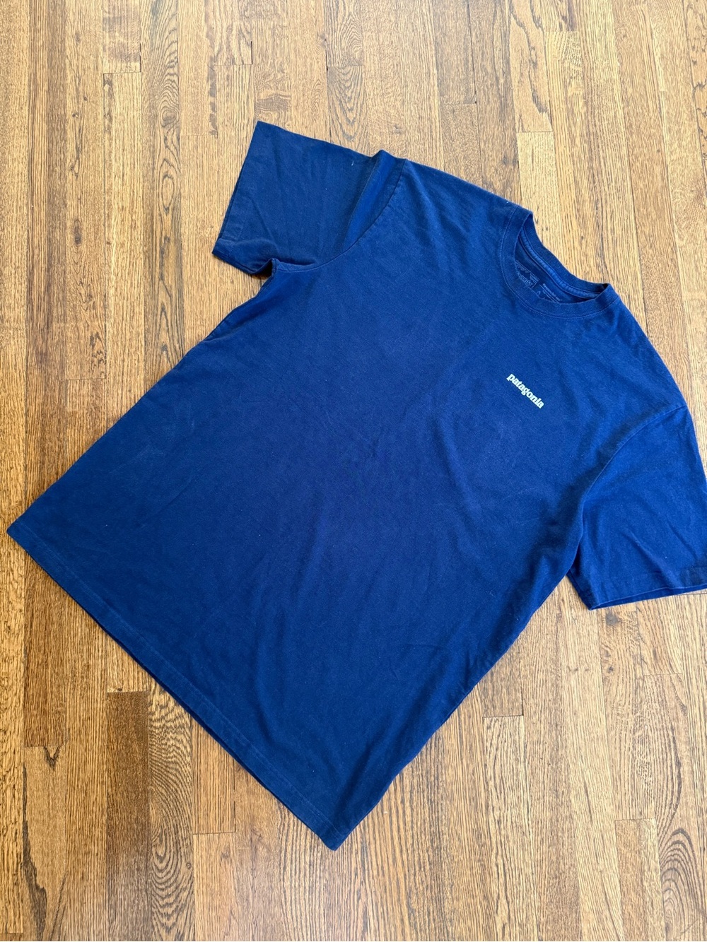 Patagonia Men's Deep Blue Short-Sleeve Logo Tee
